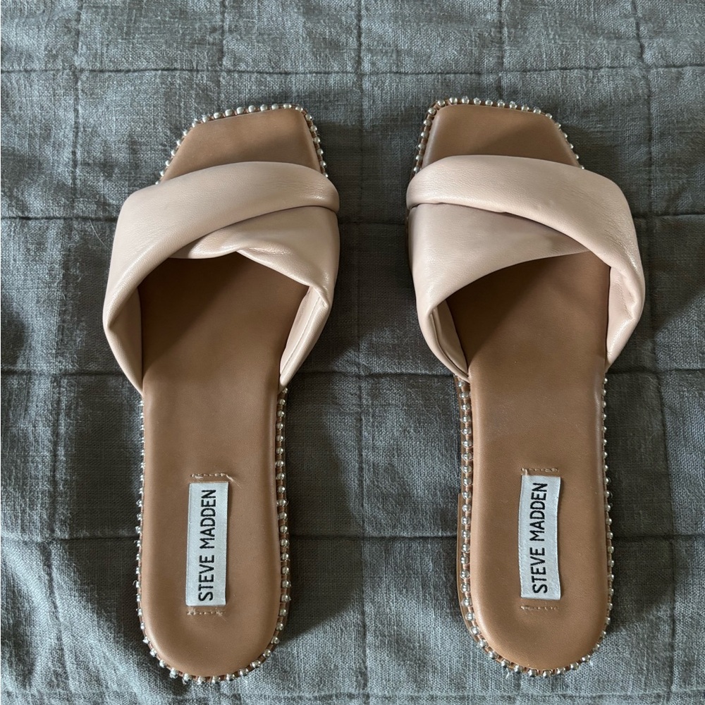 Steve Madden Cream Sandals
